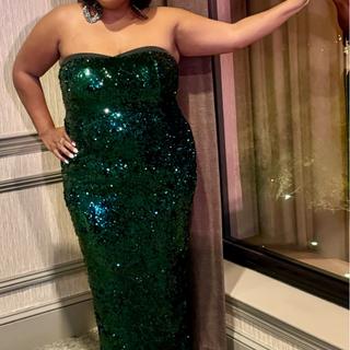 ELOQUII x kate spade new york Sequin Column Dress With Bustier | ELOQUII