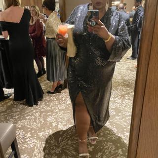 Dolman Sleeve Sequin Dress | ELOQUII