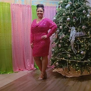 Mini Cowl Sequin Dress | Eloquii Mini Cowl Sequin Dress | Eloquii