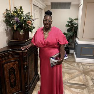 Kimono Sleeve Satin Maxi Dress, Pink | ELOQUII