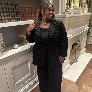 Heart Velvet Blazer | Eloquii