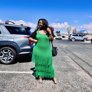 Maxi Fringe Sweater Dress - Close Fit, First Tee | ELOQUII Maxi Fringe Sweater Dress - Close Fit, First Tee | ELOQUII