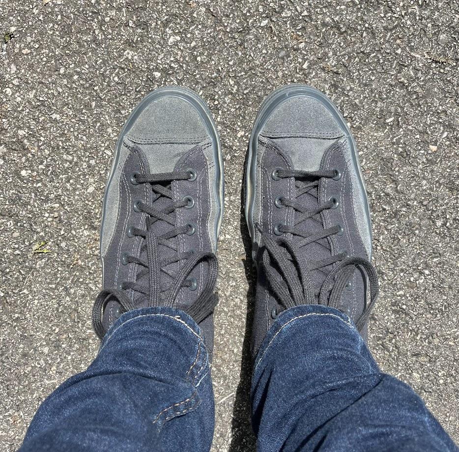 Let me just say that slipping my feet in these shoes for the first time made me smile. There was more padding than I had expected...not too much, just enough to provide comfort for all day use straight out of the box. Even the minimal padding around my ankles was a welcome comfort. Something I liked about this shoe specifically was the toe cap. It had the classic Chuck Taylor look without the bold contrast. I am also a fan of subtle details and the Chuck Taylor signature just under the outside ankle satisfied that desire for me. Overall, I don't think I would change anything about this shoe. It's a modern take on a beloved classic, and I love them both.