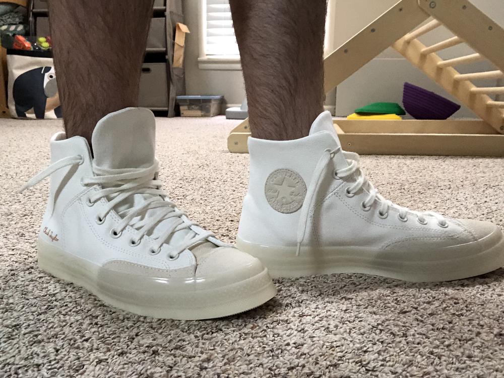 The Chuck 70 Marquis Hi Vintage is a solid shoe with a vintage look. I got mine in the white/natural color and they are super clean out of the box. I usually wear a size 10 but the 9.5 fits me pretty well, so they run a little big. The canvas holds up nicely when I wear them out and gives good support for a hi-top shoe. Wearing them around is like walking on a cloud - the sole is incredible and much more comfortable than I expected. I can wear them casually for a couple of hours before needing to take a break. The shoes get a little tight just as they come up to my toes (right around the ball of my foot). I have a slightly wide foot but that tightness is what keeps me from being able to wear them all day. Overall, good shoe and glad to add the classic look to my closet.