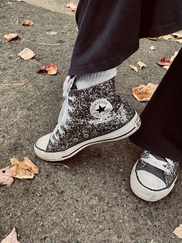 Glitter Sneakers Work Outfit Style Sparkly Converse Sneakers Shop