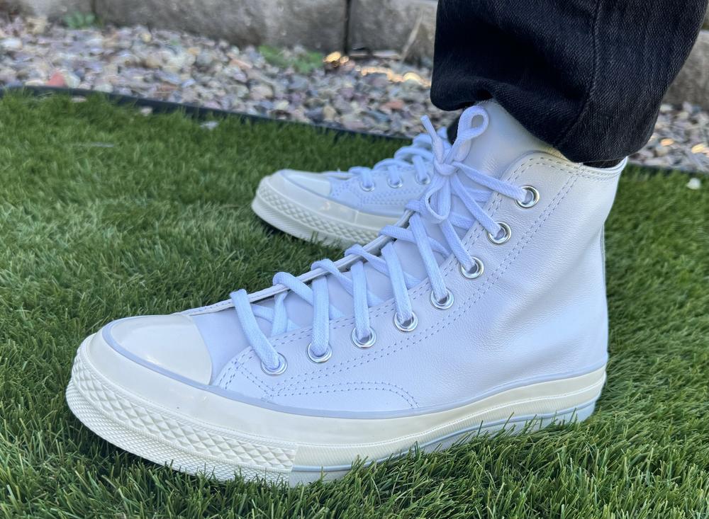 I felt really comfortable in these shoes and was proud to be walking around in them. I like that you can make them into two styles (one is the high top style with skinny jeans or you can wear looser jeans to cover the high top part). The material makes them look very high end and stylish. There was a squeaking sound when I walked on tile and I’m not sure if that’s because they are brand new or if that’s just how they are. The length of the shoe felt very comfortable, however, the width was too tight and my pinky toe felt squished. My favorite part about them was that they are made of leather. I’ll definitely be rocking these around town!