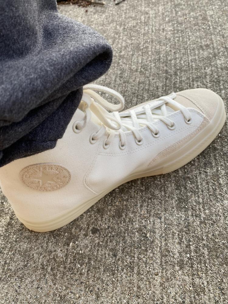 The Chuck 70 Marquis Hi Tops in Vintage White/Natural Ivory/Egret are really nice! I completely missed the memo that they ran large and somehow thought they ran small. I usually wear a 10.5 and got an 11. The 11 is big, I think my normal size would have been perfect for me. Although, these are still wearable and comfortable. The overall design is really nice. I think they look super sharp and I love the gold accents. I feel like these shoes have the right amount of comfort and style and I am able to comfortably wear them all day long. The thing I love the most is the color combo; they look so nice with everything. The only thing I would change would be to have gotten my normal size and not sized up. Otherwise, these shoes are amazing!