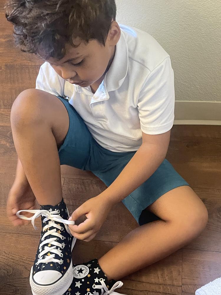 My 5 year old loved these so much he learned to tie his shoes!