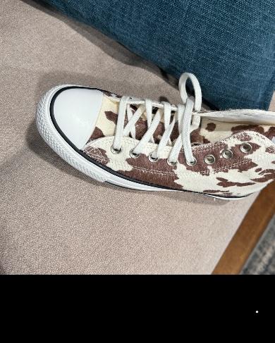 Light Brown Spotted Converse Sneakers