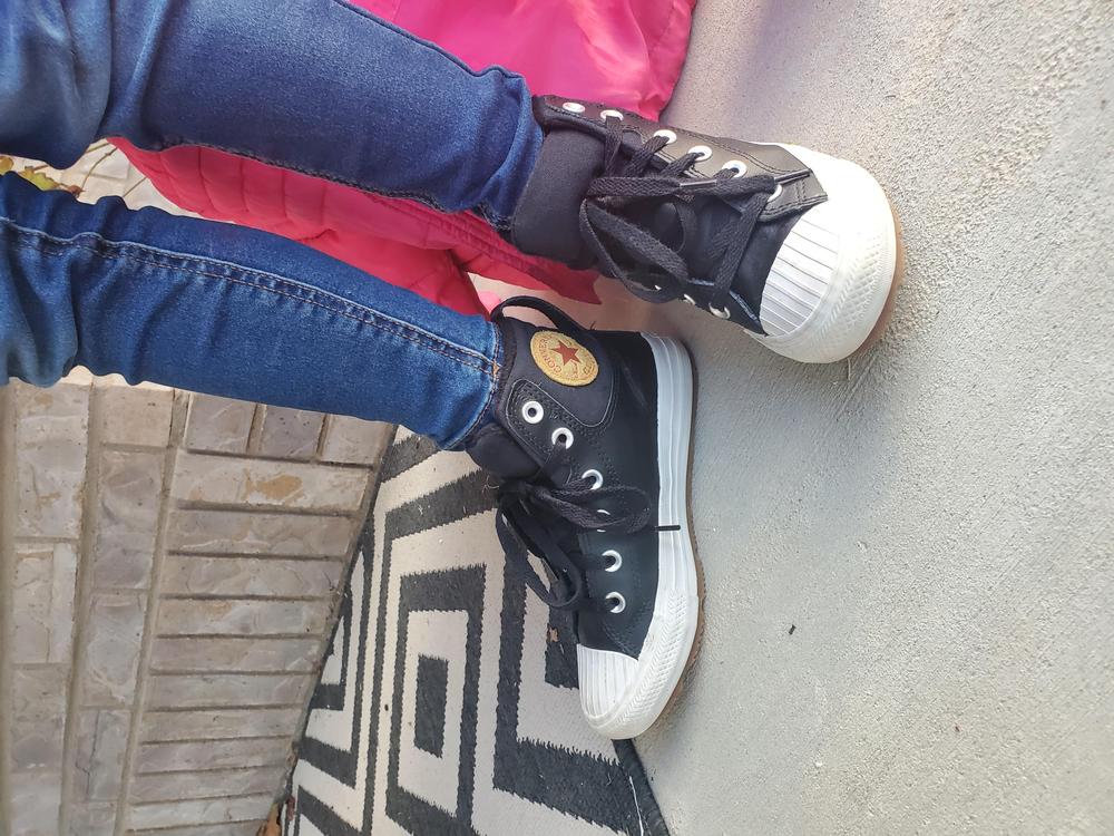 We love these shoes! They fit great, a little on the larger size. They are great quality.  My daughter loves wearing them she is very picky about how shoes feel. I love the style. I wish they had a zipper for little kids.