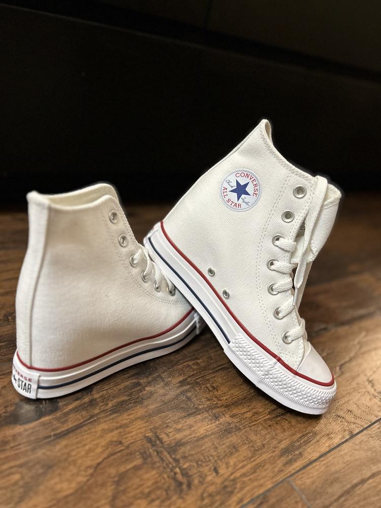 I’m always looking for sneakers that I can wear casually but without looking like I’m coming back from the gym, and these Chucks really fit the bill. They’re comfortable, and give enough ankle support, while also having a classic, casual look that easily pairs well with my wardrobe.

My only potential concern is keeping them clean over time, since they are very white.

In general, I’m thrilled with the look and fit of these shoes, and excited to wear them across many different occasions in the upcoming months! I would highly recommend these shoes to others!