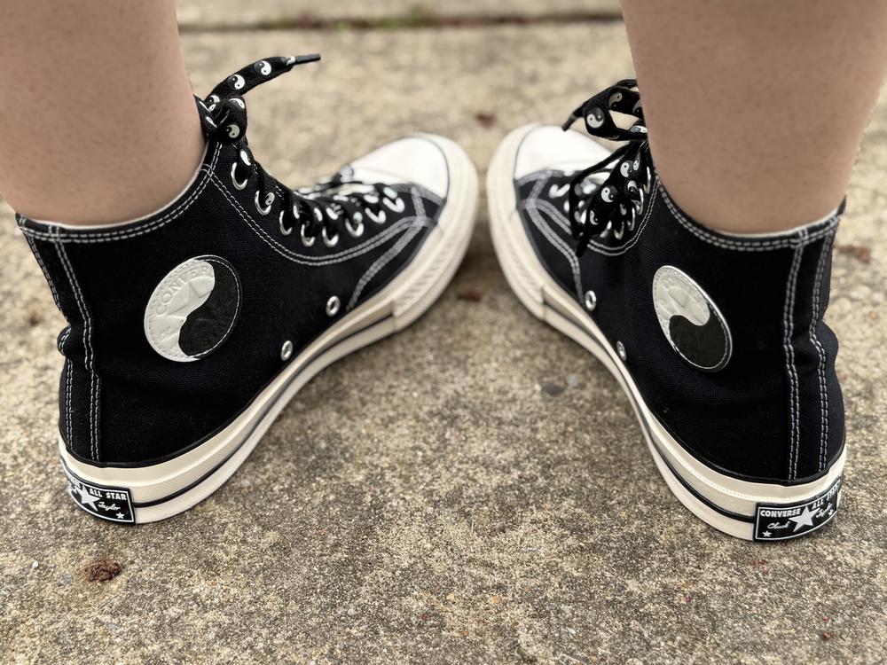 Really Cool Yin-Yang Glow-in-the-Dark High Tops