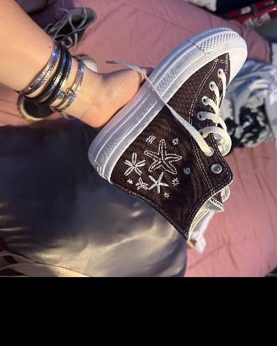 i absolutely love platform chucks. they’re the MOST comfortable shoes i’ve ever owned. this is now my second pair, because my other ones are basically worn through after constant wear for two years. i got custom ones, and i absolutely love them!2