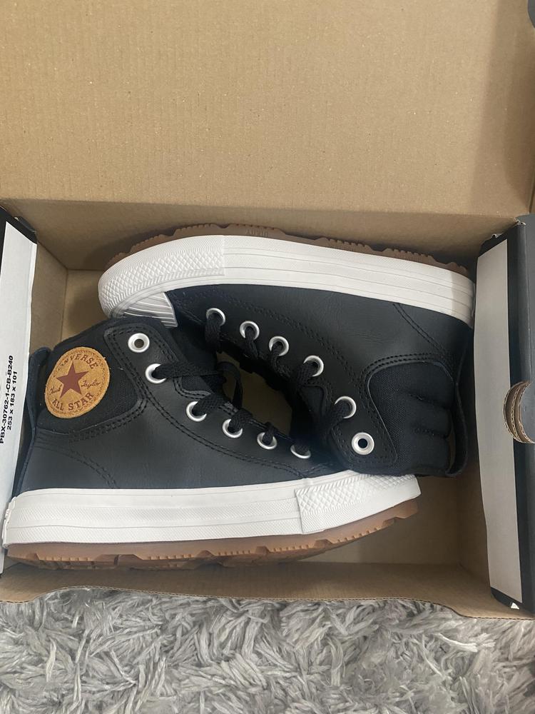 My 6yr old son loved these the minute we took them out of the box. They are very soft on the inside, true to size and with lots of support. He wore them all day long with no complaints. They are the perfect design to match with black and brown!
