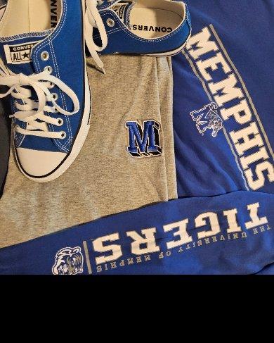 I've loved Chucks since my high school days!  I wanted a blue pair to coordinate with all of my University of Memphis clothes and these fit the bill. Always comfortable, I'll be adding more to my collection soon. I actually just replaced my black pair that I finally wore out after years of wear. That's how much I love these shoes!