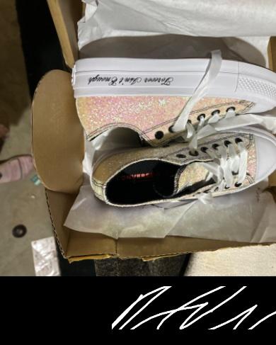 The shoes look exactly how I wanted my wedding shoes to look. After reading some reviews that they run big I ordered a half size down (I’m normally a 7, ordered a 6.5) and unfortunately they are still too big. I should have ordered a full size smaller instead of a half size