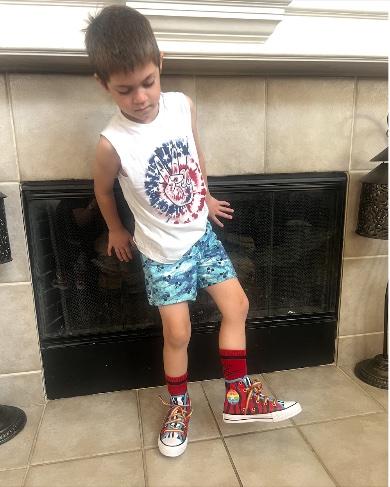6 year old has custom shoes he designed