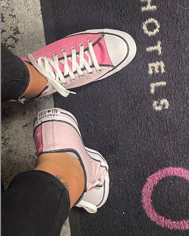 First time owning Chucks and so glad I do! Styled them in a fun way and they came out exactly how I wanted them! They are comfortable for my day mostly on my feet although I should have gotten a 1/2 size smaller.