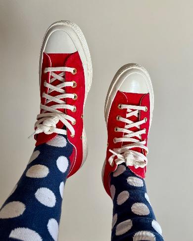 These are perfection! I was inspired by Tyler the Creator’s Golf le Fleur Darryl Chuck 70s, but couldn’t find my color/size. All I need now is the fat laces. Sadly, there’s no Darryl dog on them, but I can live with that. Have been wearing Chuck’s for decades. The custom aspect is really unique and they’re super comfortable. Would definitely purchase again! Someone please thank Tyler! ♥️