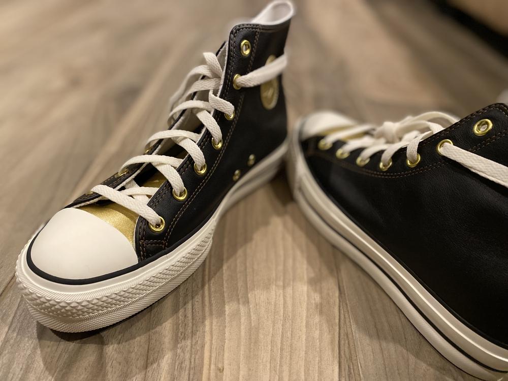 Design your own shoe? What an epic idea. I LOVED designing my own shoe and picking out every last detail. This is not something I would normally do, but I’m so glad I did! I LOVE the look of my own, custom, one-of-a-kind shoes. I also LOVE how these things feel. They are like walking on clouds. True to chucks, they are a bit narrow, but my wide feet were very happy in these. I also really enjoyed the liner. It is soft and warm, perfect for fall. I love the leather on the outside, the eyelets, the laces, and the added height. There is nothing on this awesome shoe that I would change, but I will be VERY selective about where I wear these. Because I was able to custom design them, I cannot live with the idea of my cool kicks getting dirtied. These are special occasion chucks, and I LOVE them!