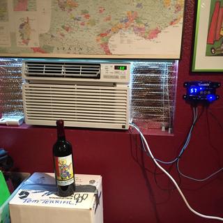 LG 6000 btu window ac unit w/ CoolBot in my wine cellar.