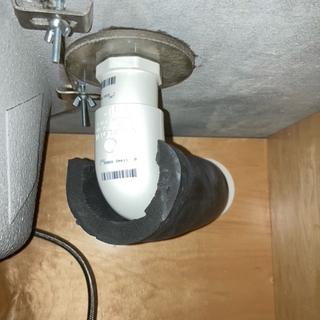 Rigid PVC for the elbow and connecting to the bulkhead