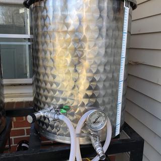 Boil Kettle with G2 Linear Flow Valve Whirlpool Kit