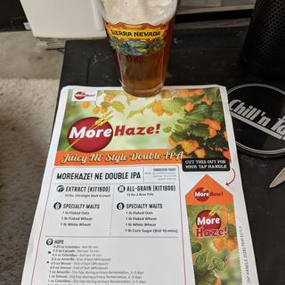Drinking a Resilience homebrew while brewing the hazy.