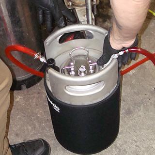 Keeping the chill on for the canning process...