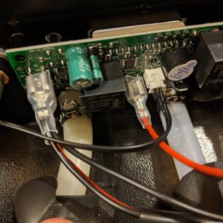 Leak when pumps running.  Bad connection/crimp that is not easily accessed