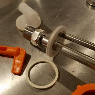 Silicone O-ring installed