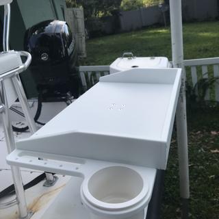 fishing rod holder table Docktail Boat Utility With Cup Holders & Magma Mount 2 stainless steel drink holders fishing rod holder bait tables