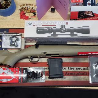Ruger American Ranch Matte Black Bolt Action Rifle - 5.56mm NATO - 16.12in