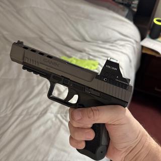 Canik TP9SFx 9mm Luger 5.2in Tungsten Gray Cerakote Pistol - 10+1 Rounds