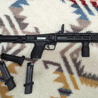 Smith & Wesson M&P FPC 9mm Luger 16.25in Black Anodized Semi Automatic Modern Sporting Rifle - 23+1 Rounds