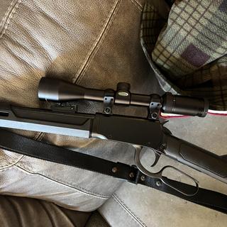 Rossi Rio Bravo Black Lever Action Rifle - 22 WMR (22 Mag) - 20in