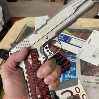 Kimber Stainless TLE II 45 Auto (ACP) 5in Stainless/Black/Green