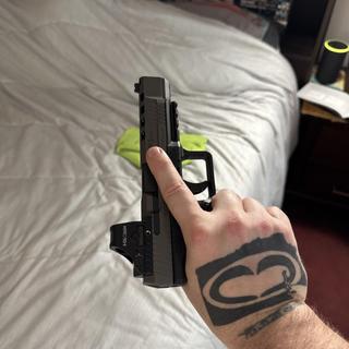 Canik TP9SFx 9mm Luger 5.2in Tungsten Gray Cerakote Pistol - 10+1 Rounds