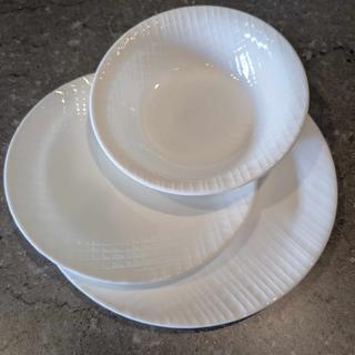 Corelle Vitrelle Dinner Set 18pc Linen Weave Kitchen Warehouse™