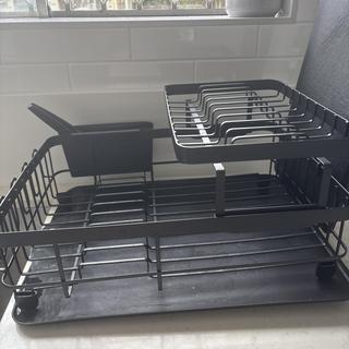 Kitchen Pro Tidy Dish Rack 50x38cm Black Kitchen Warehouse