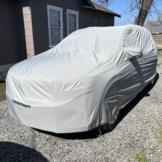 Advance Parts TITANIUM Custom-Fit Outdoor Car Cover – 100% Waterproof All-Weather – Gray, Lifetime Warranty