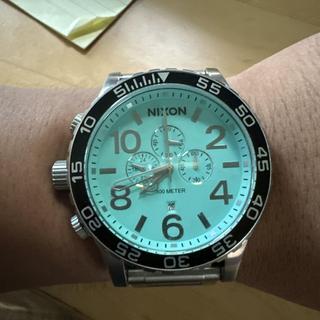 51-30 Chrono Watch | Silver / Turquoise | Men's Stainless
