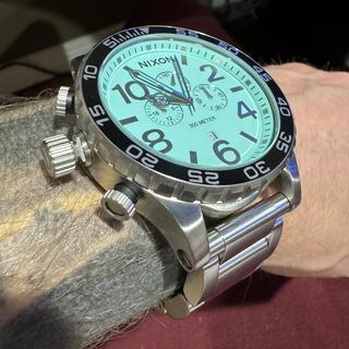 51-30 Chrono Watch | Silver / Turquoise | Men's Stainless