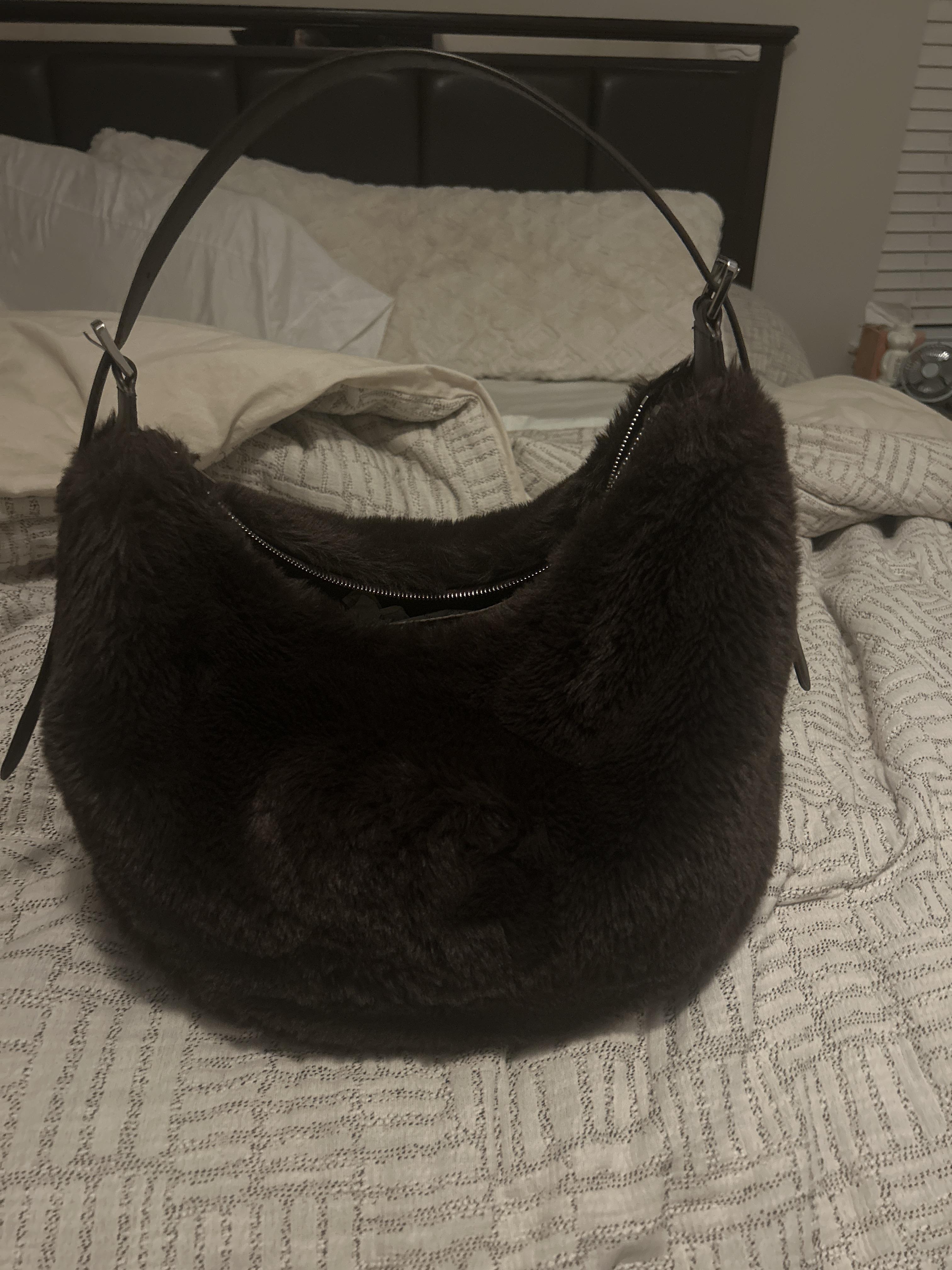 Nova Faux Fur Large Crescent Shoulder Bag | Kate Spade New York