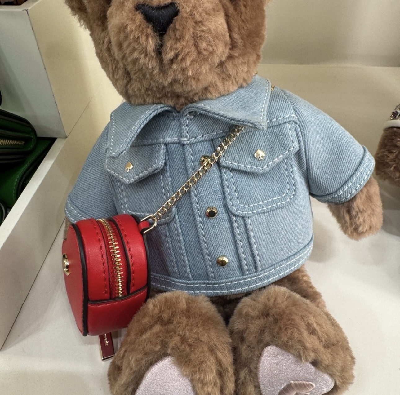 Denim Katey Bear Crossbody | Kate Spade New York