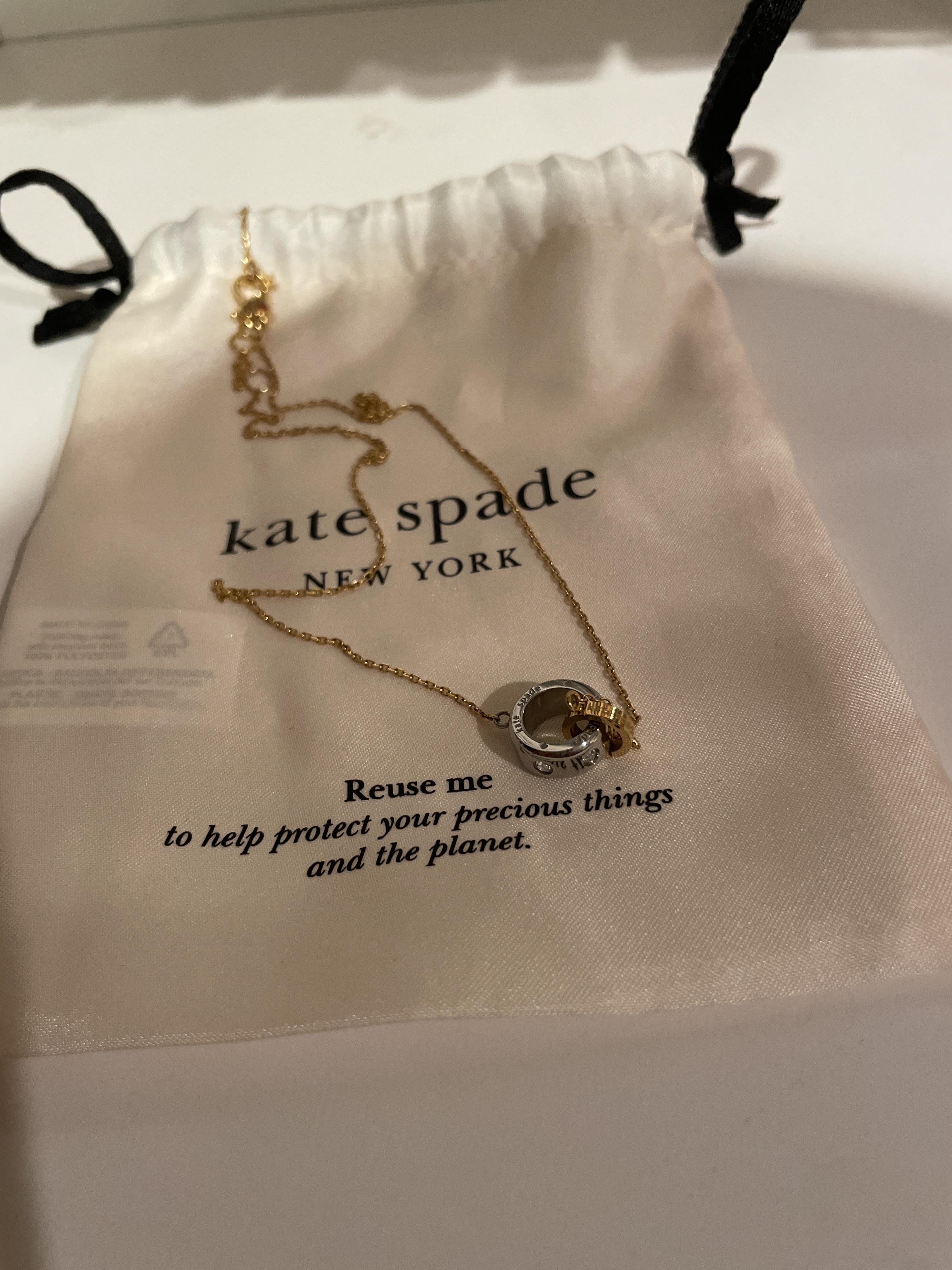 kate spade ★インターロックペンダント★Interlock Pendant Set In Stone Interlink Pendant | Kate Spade New York