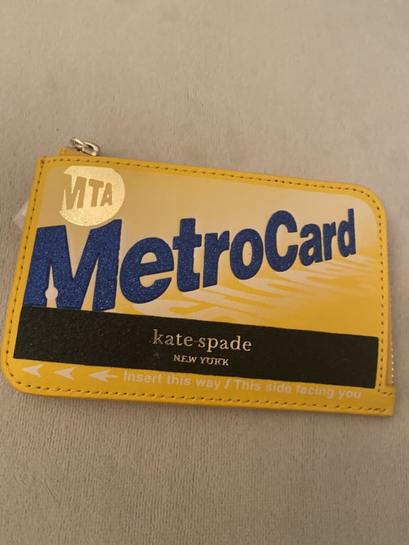 metro card sleeve On A Roll Metro Card Sticker Pocket | Kate Spade New York