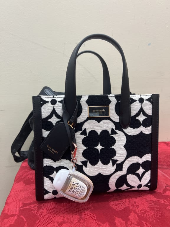 Spade Flower Monogram Manhattan Chenille Small Tote | Kate