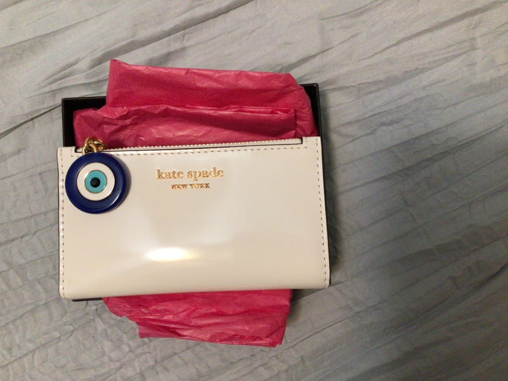 box付 kate spade Evil Eye Small Slim Bifold Wallet Evil Eye Small Slim Bifold Wallet | Kate Spade New York