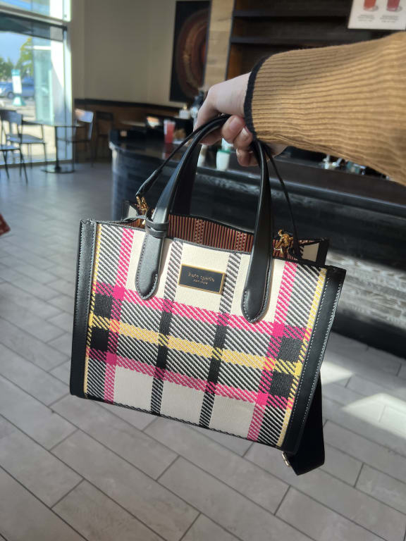 ケイトスペード マンハッタン ミュージアム プラッド ジャカード  